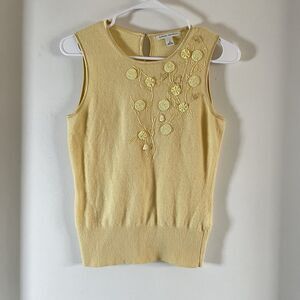 VTG Banana Republic Tank Top  Womens Size S Angora & Lamb Wool Embellished